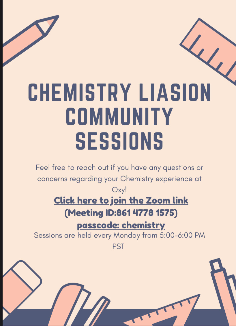 Chemistry Liaison Community Sessions
