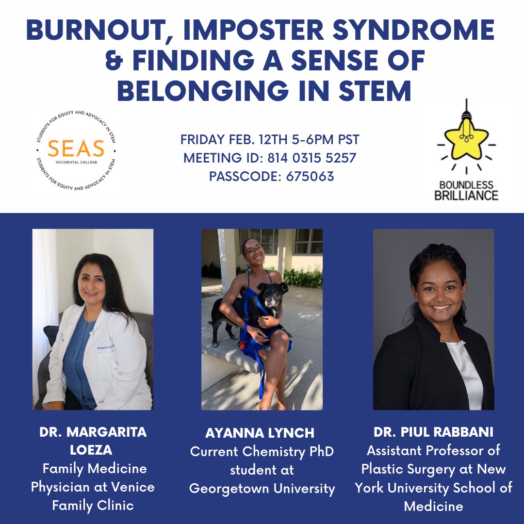 Burnout, Imposter Syndrome, and Finding a Sense of Belonging in STEM